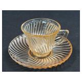 (J) Vintage Federal Glass Company Pink 'Diana'