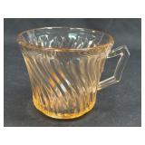 (J) Vintage Federal Glass Company Pink 'Diana'