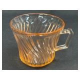 (J) Vintage Federal Glass Company Pink 'Diana'