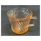 (J) Vintage Federal Glass Company Pink 'Diana'