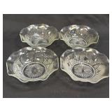 (K) Vintage Jeanette Glass Co Iris & Herringbone