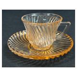(J) Vintage Federal Glass Company Pink 'Diana'