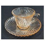 (J) Vintage Federal Glass Company Pink 'Diana'