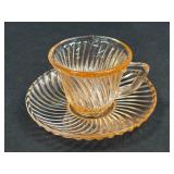(J) Vintage Federal Glass Company Pink 'Diana'