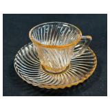 (J) Vintage Federal Glass Company Pink 'Diana'