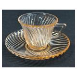 (J) Vintage Federal Glass Company Pink 'Diana'