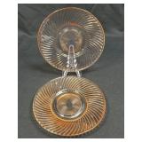 (J) Vintage Federal Glass Company Pink 'Diana'