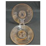 (J) Vintage Federal Glass Company Pink 'Diana'