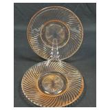 (J) Vintage Federal Glass Company Pink 'Diana'