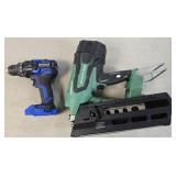 (G) Metabo Strip Nailer & Kobalt 24V Drill (For