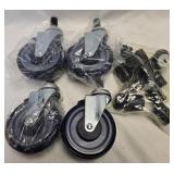 (D) 4- 5' Caster Wheels