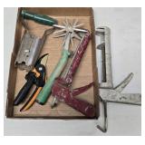 (FL) Caulk Guns, Planter, Shears & Weeder