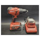 (D) Hilti 18V Drill 2 Batteries & Charger