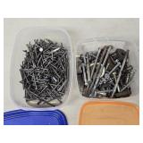 (FL) Containers of Nails & Assorted Hardware