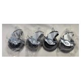 (D) 4 Pcs Locking Caster Wheels 3'