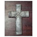 Aluminum Cross Wall Decor 7"x 4¾"