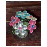 Plastic Flowers Decor 2¾" tall