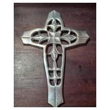 Aluminum Cross Wall Decor 8½"x 6"