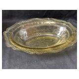 Federal Depression Glass Serving Bowl 10" x 7