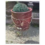 20" Wire Plant Stand & 13" Planter