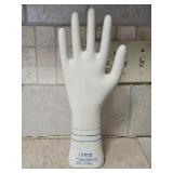 Vintage Large 1984 Porcelain Glove Mold 13¾" tall