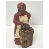 6 1/2" Folkart Figure Signed & Dated