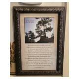 Framed Poem by Patsy Stambaugh Deskins 14"x 20"