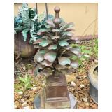 Uttermost Suzuha Metal Finial Pinecone Statue 26"