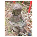 Concrete Child Reading Book 18" tall