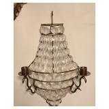 2- French Montgolfier Style Wall Sconces 14"T 8"W
