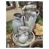 Resin 3-Water Pitcher Fountian 33" tall