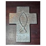 Aluminum Cross Wall Art 7¾"x 6"