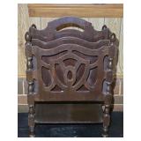 Wooden Magazine Rack 16"W 10"D 24"H