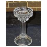 Shannon Crystal Pedistal Pillar Candle Holder 10"