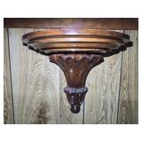 Wooden Half-Moon Shelf 15"W 12:H