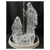 Lighted Acrylic Nativity Scene 17"-No Cord