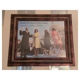 Framed Barack Obama Inauguration Day Print 26"W
