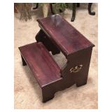 2-Step Wooden Step Stool 18"W 15"D 16"H
