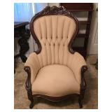 Victorian Mahogany Parlor Chair 28"W 31"D 41"H