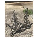 23" Metal Andirons
