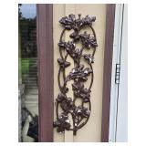 2 Aluminum Oak Leaf & Achorn Wall Decor 20"x 6½"