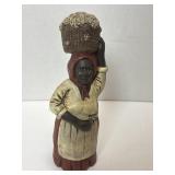 6 1/2" Folkart Figurine Signed J.P.