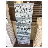 47" x 15" Decorative Home Sign
