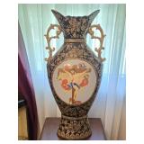Vintage Limoges Porcelain Hand Painted Vase 24"T