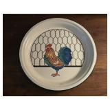 Cracker Barrel 12½" Enamelware Chicken Plate