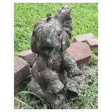 20" Concrete Elephant Damaged