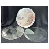3) 11 1/2" Round Mirrors