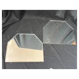 2) 10 1/2" x 9" Accent Mirrors