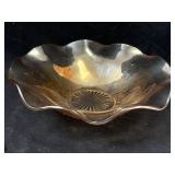 Marigold Jeanette Iris & Herring Bone 11" Bowl