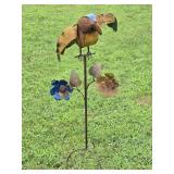 Metal Yard Art Parrot 49" tall